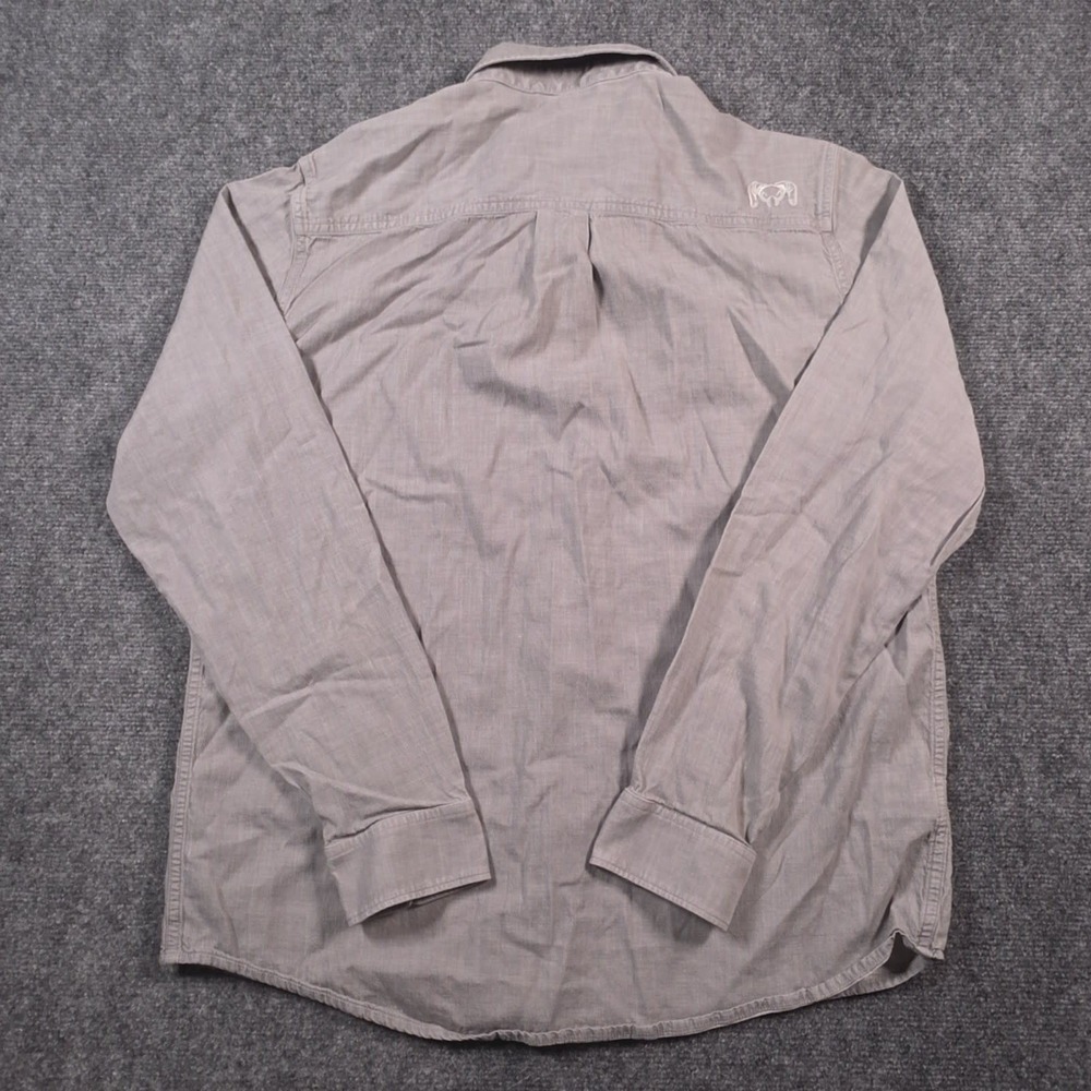 KUIU Performance Shirt Mens M Gray Long Sleeve Dual Chest Pockets Workwear - Picture 5 of 13